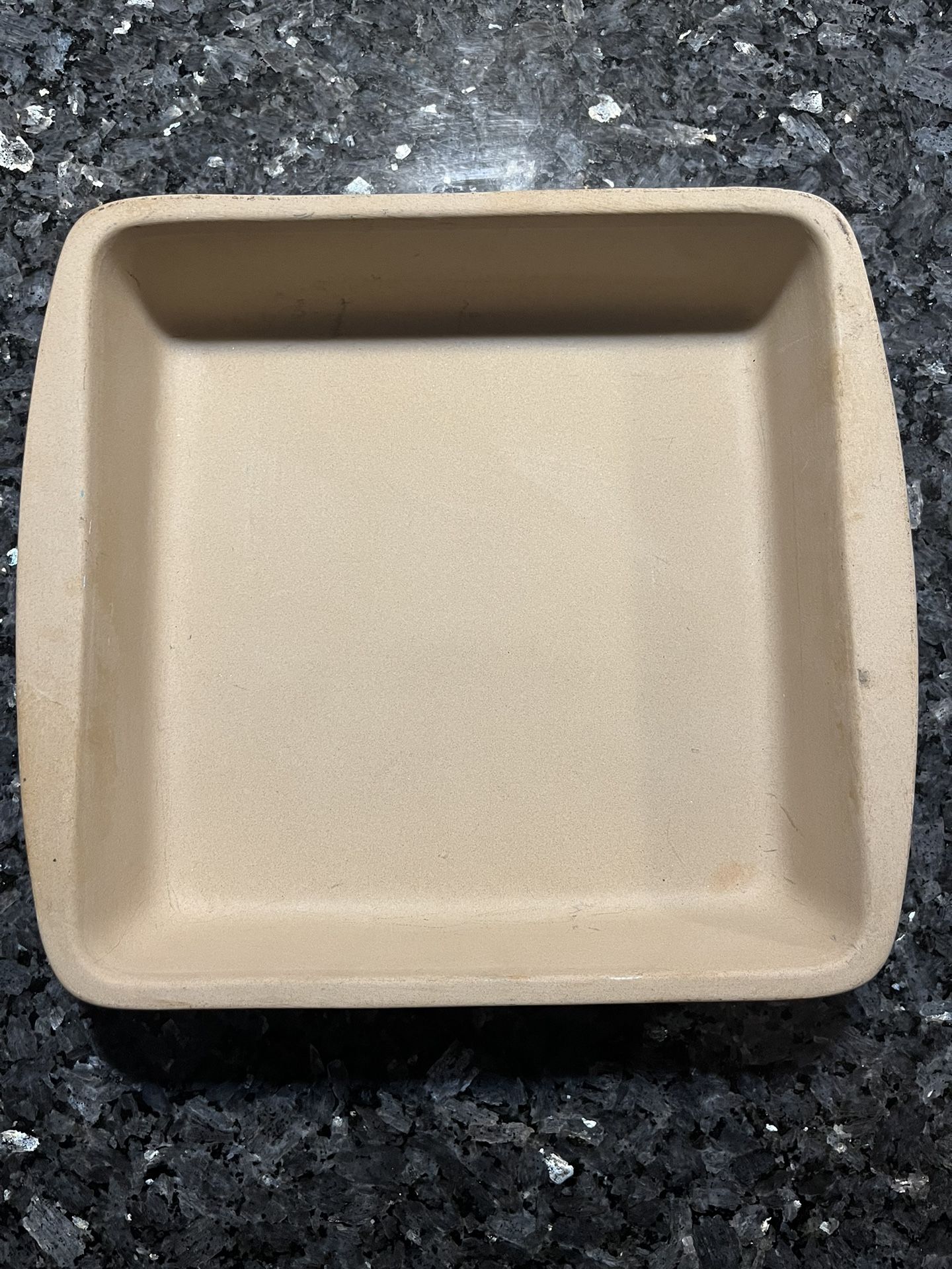 The Pampered Chef Stoneware 9” Square Baker Pan