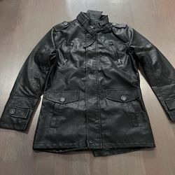 men's faux leather jacket. Size 2XL, but fits like M