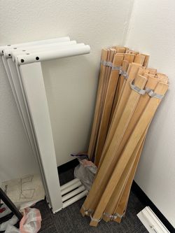 IKEA Twin bed frame and mattress set