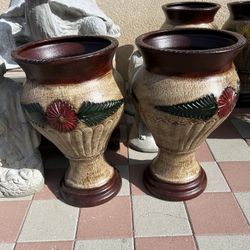 New Flower Pots Made Out Of Clay 