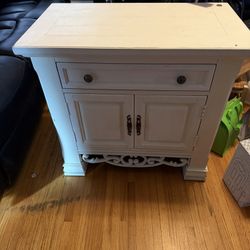 Nightstand Dresser White 
