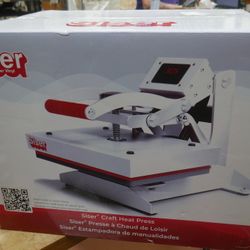 Siser Craft Heat Press 9"x12" w/ LED Display, Compact Transfer Vinyl HTV Designs. new 