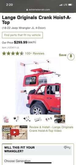 Hoist For Jeep Shell