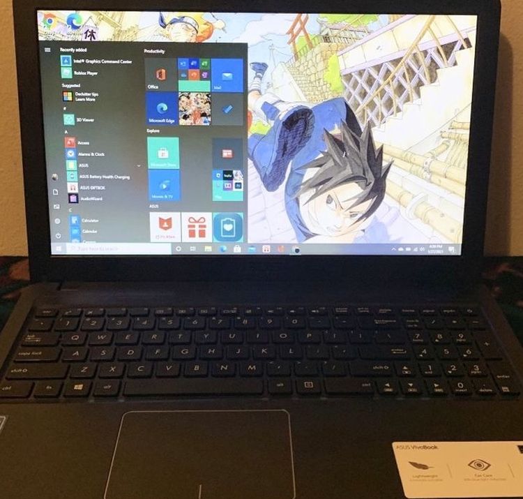 ASUS VivoBook 15, 873 GB Storage, Windows 10, 64 Bit Processor, 4 GB RAM