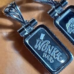 Wonka Bar Pendant. 999 Fine Silver [1.3"]