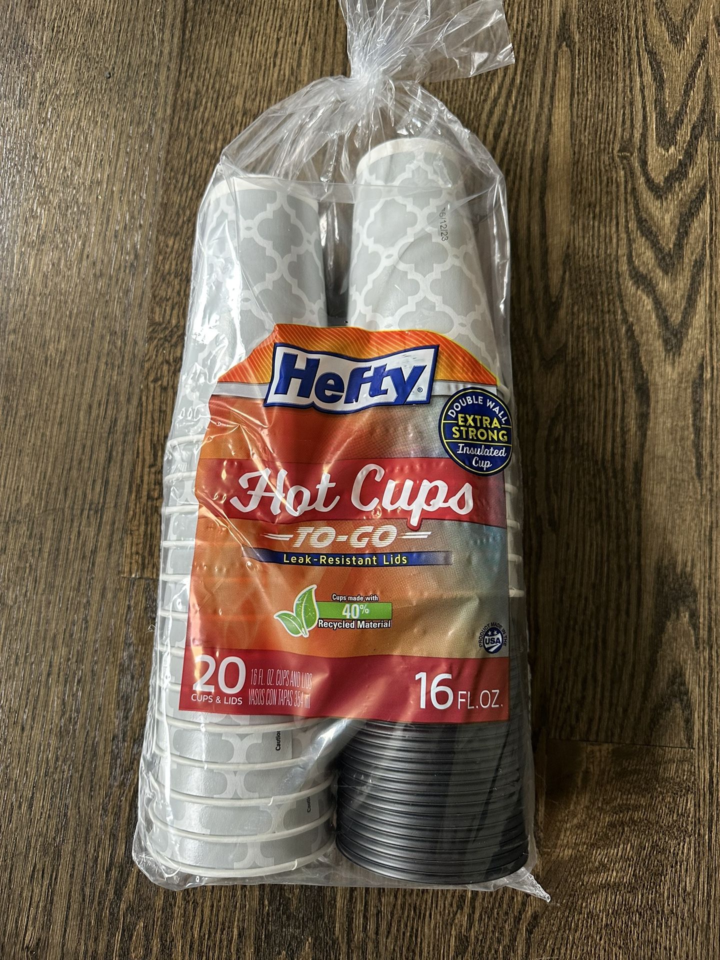 Hefty Hot Cups 16 Floz 20 Count