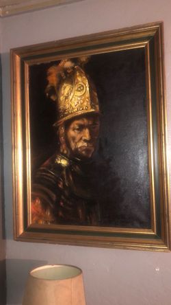 Framed Oil Painting Portrait with Gold Frame