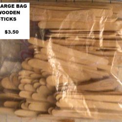 Huge Bag Of Wooden Sticks