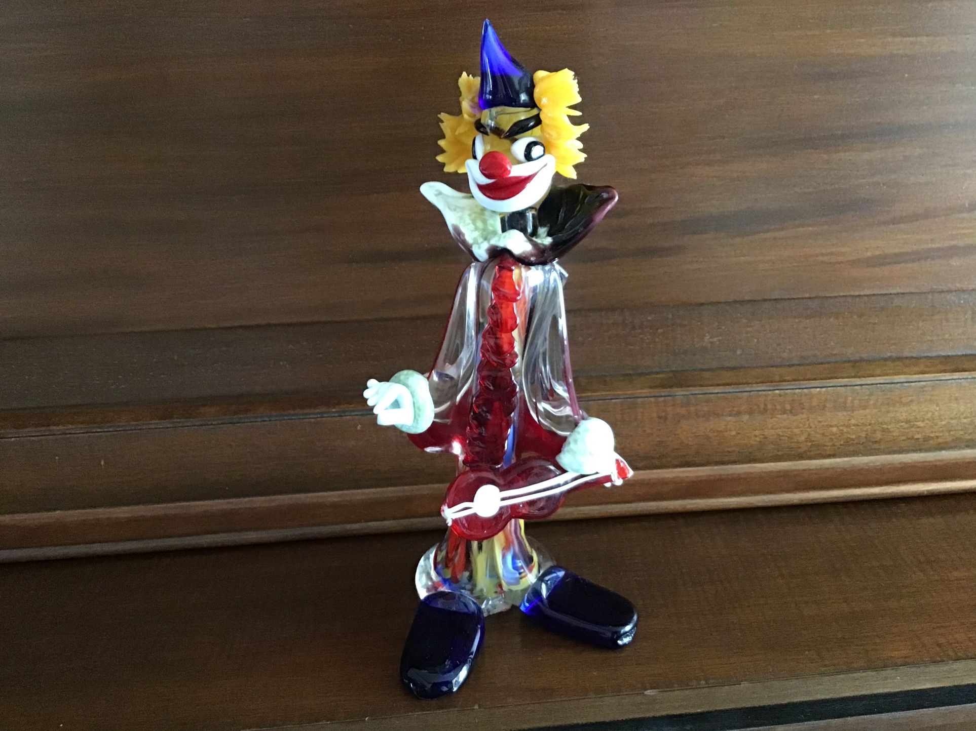 Italian Murano Glass Pitau Happy Clown, CIrca 1964