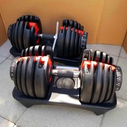 Brand New Adjustable Dumbbells Set 5 - 52.5 Lbs (105 Lbs Total )
2 Adjustable Dumbbells 

- Each dumbbell adjusts from 5 to 52.5 pounds
Increment char