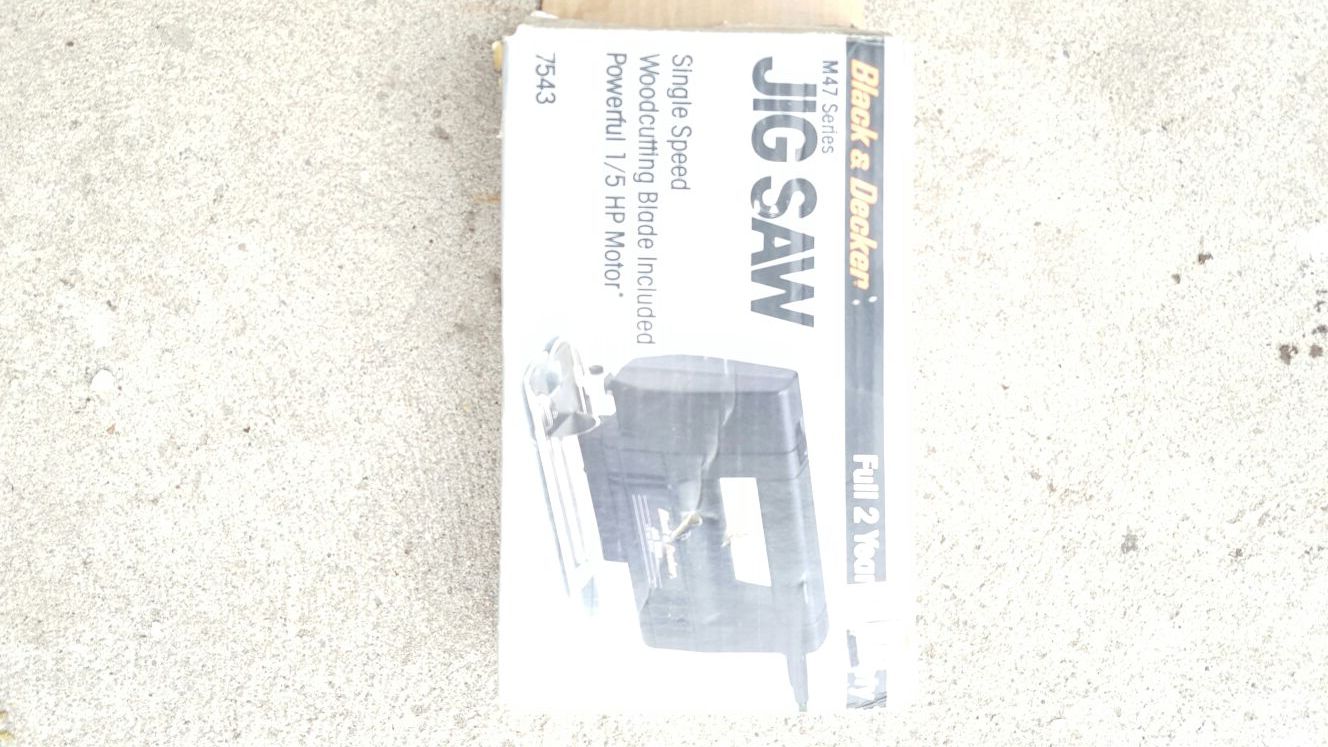 Black and Decker jig saw