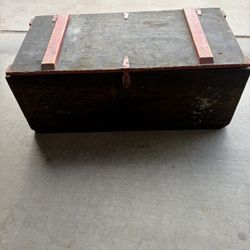 Vintage Handmade Trunk with Lift Out Tray