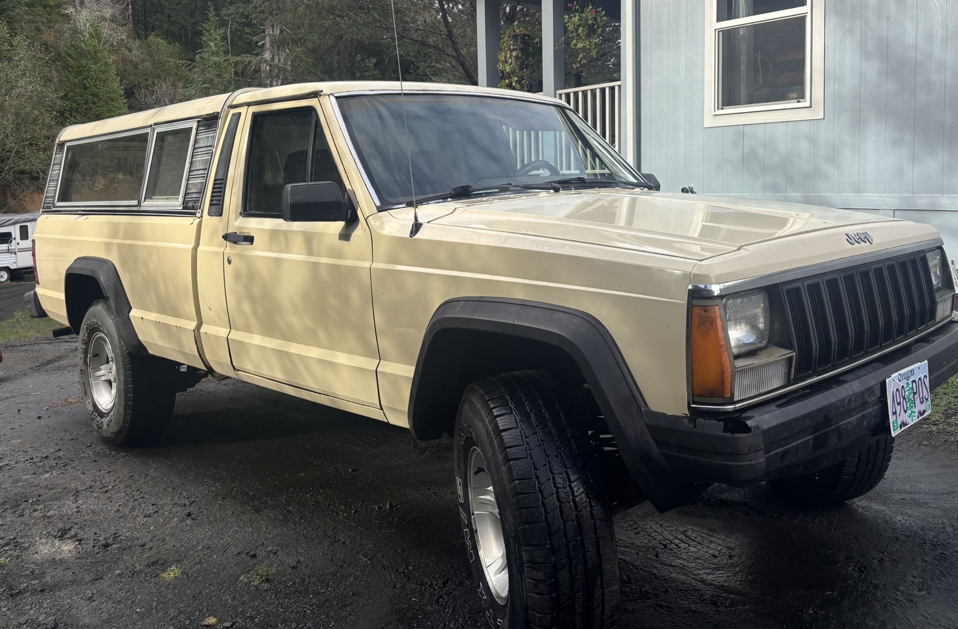 1986 Jeep Comanche 4WD Longbed With Canopy.  $3500