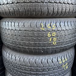 (4) 265/60R18 SET OF USED TIRES DUNLOP 65% LIFE !!