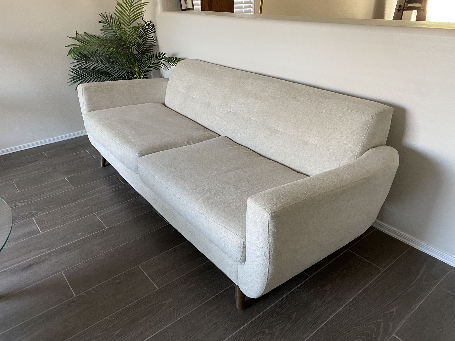 White Mid Century Couch for Sale in Phoenix, AZ OfferUp