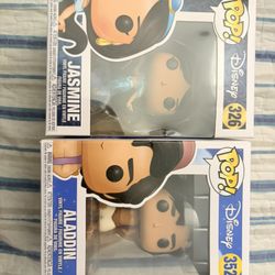 Disney Funko Pop Lot – Jasmine #326 & Aladdin #352