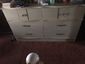 Dresser with mirror