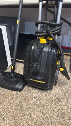 McCulloch MC1385 Deluxe Canister Steam Cleaner with 23 Accessories, Chemical-Free Pressurized Cleaning for Most Floors, Counters, Appliances, Windows,