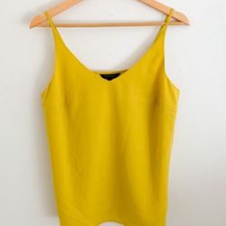 Yellow banana republic v neck shirt