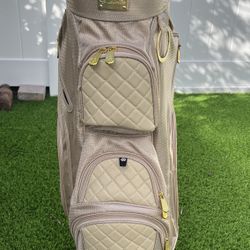 iBella Ladies Golf Club Cart Bag with 3 Matching Headcovers - 14 Way Dividers