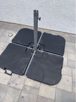 Patio Umbrella Base with Cross Base Stand