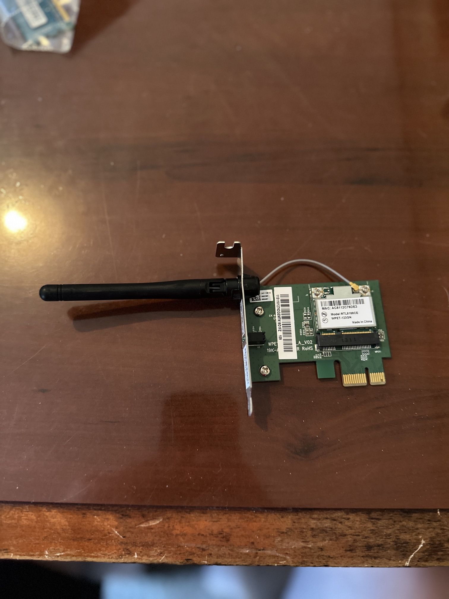 Anatel PCI Wireless Network Adapter With Antenna and Card 0565-10-4076