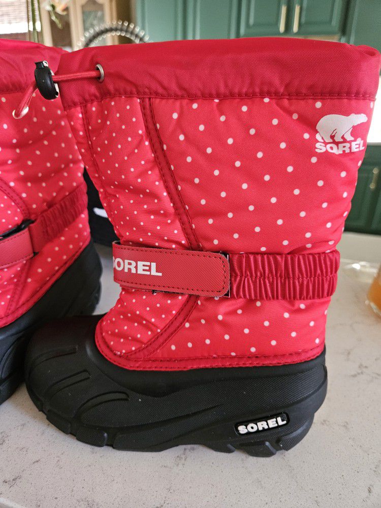 Girls Sorel Snow Boots Size 13