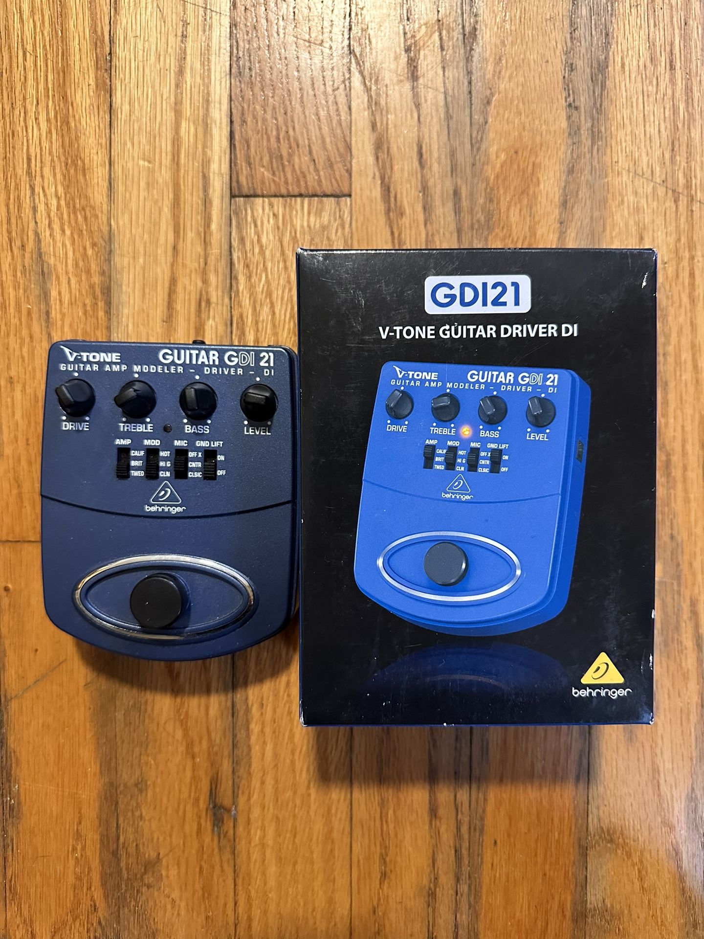 Behringer GDI21 Amp Modeler DI Distortion Pedal For Guitar