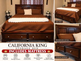 Cal King Bedframe & Dresser
