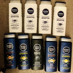 Nivea men bodywash~$3 each