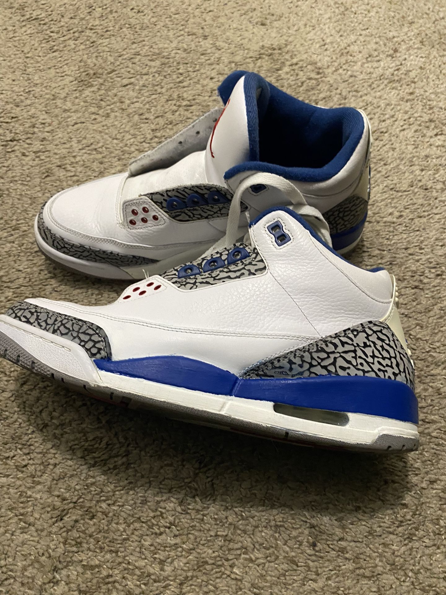 Jordan True Blue 3s Size 11