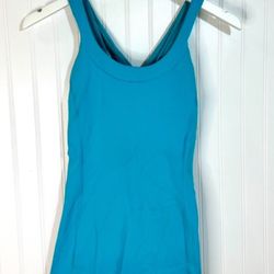 LULULEMON Criss Cross Athletic Tank Top Turquose 