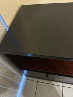 Wood TV table