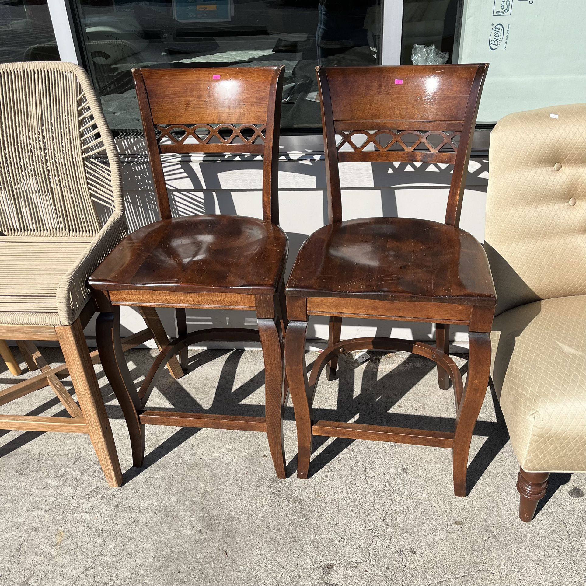 Wood Bar Stools (in Store)