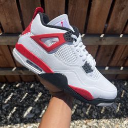 Jordan 4 Red Cement (Size 5.5Y, 6Y, 6.5Y, 7Y, 9.5, 10, 10.5, 11)