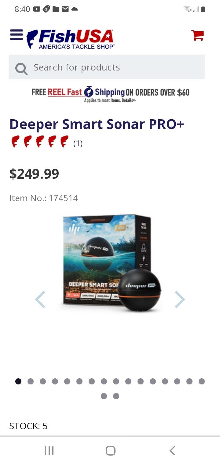Deeper Pro Plus Fishing Sonar