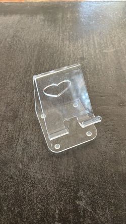 Clear acrylic cell phone holder
