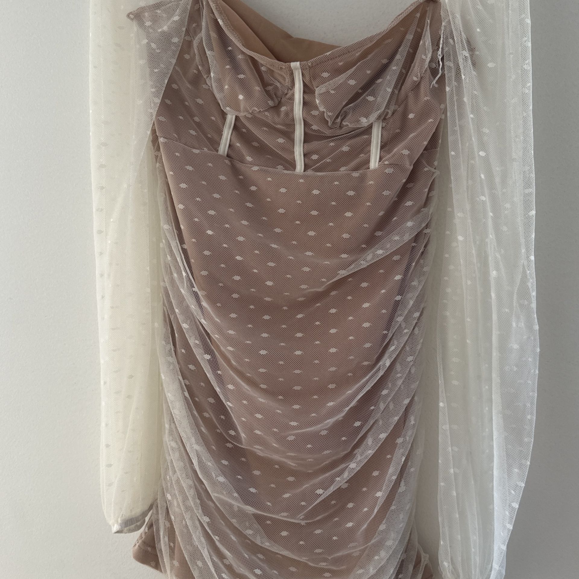 White/ Nude Dress