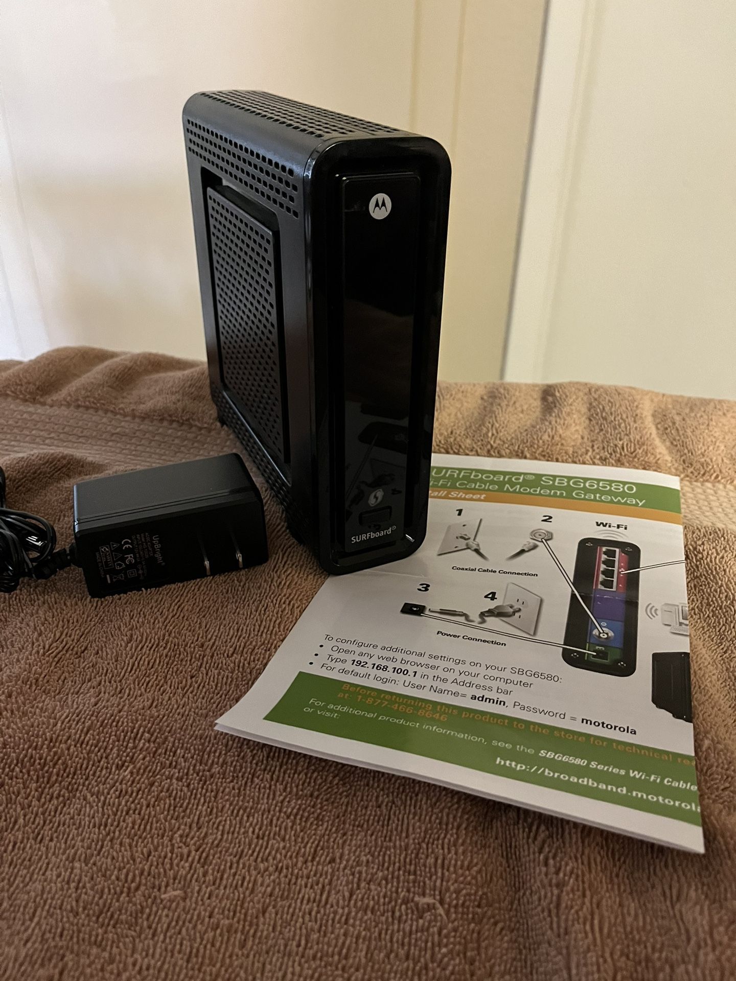 Motorola Surfboard Wi-Fi Cable Modem Gateway