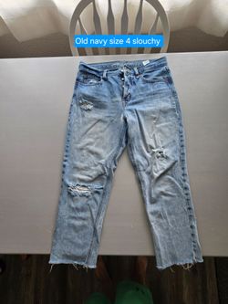 Old Navy size 4 slouchy jeans