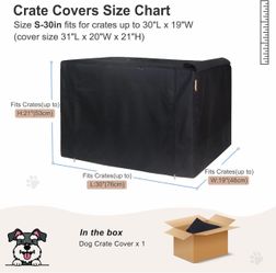 New HiCaptain Crate Cover 30” by 19” Vented