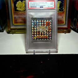1997 Amada Pokemon Starmie Holo Sticker-PSA 9
