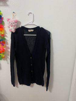 Hollister navy cardigan