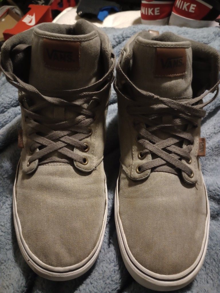 Gray Vans High Top Men's Size 13
