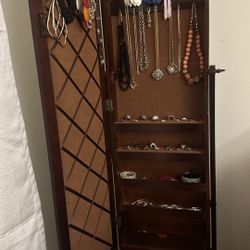 Jewelry Cabinet With Mirror 