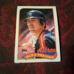 Vintage 1989 Topps baseball/Alex Trevino/card #64