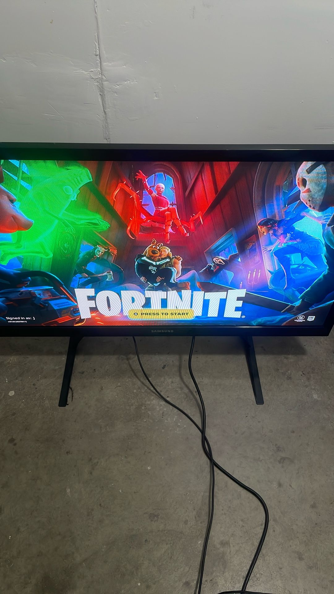 A 43-inch, 720p Plasma HDTV Samsung