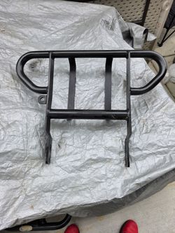 Black ATV rear grab bar large