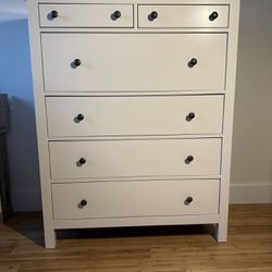 White IKEA Hemnes Dresser