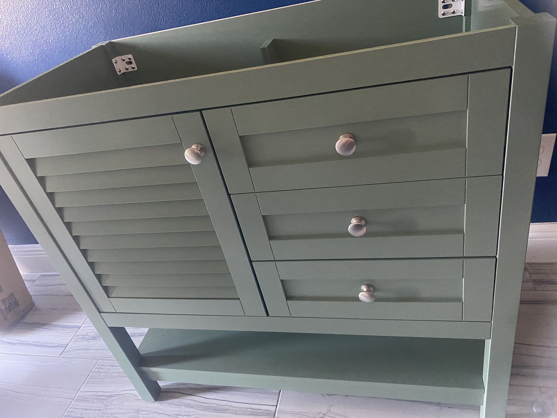 36 Inch Bathroom Vanity Base & Medicine Wall Cabinet